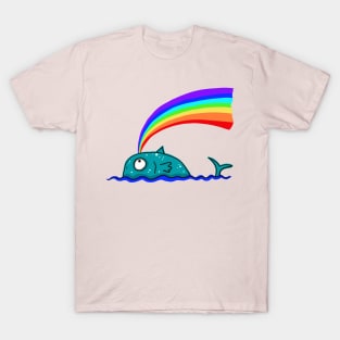 rainbow wale T-Shirt